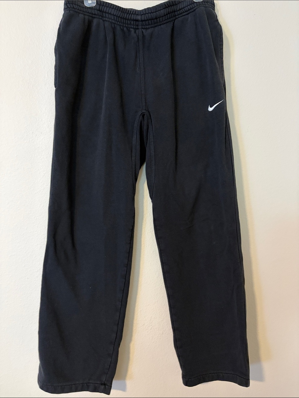 Nike Black men Joggers with White Swoosh